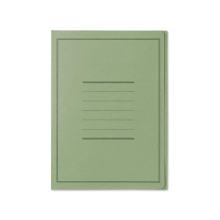 Cartelline 3 lembi Pigna - Cartoncino - 180 g - con stampa - Verde