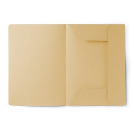 Cartelline 3 lembi Pigna - Cartoncino - 180 g - senza stampa - Giallo