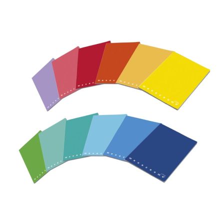Maxiquaderni Monocromo The Original alta foliazione - Rigatura 1R - Righe medie e superiori - 80 g - copertine assortite