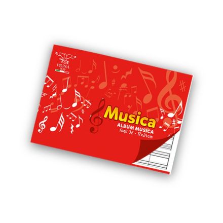 Album Musica 32 fogli - Rigatura pentagramma