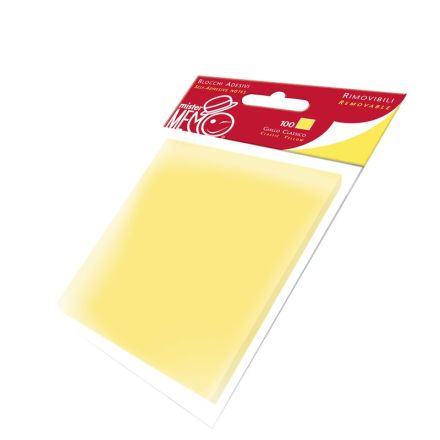 Mister Memo 76X76 100 Ff. Giallo - 76x76 mm - N fogli 100 - Colore giallo