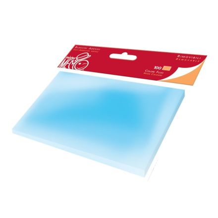 Mister Memo 76X127 Colori Fluo Assortiti - 76x127 mm - N fogli 100 - Colore assortito fluo