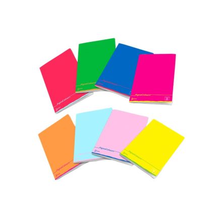 Maxi Pigna Colours 50Ff/Sh - Rigatura 1R - Righe medie e superiori - N pagine 40+R - Peso g/mq 80 - Colori assortito