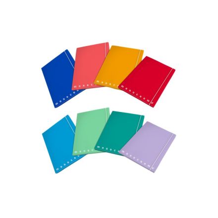 Cartella 3 Lembi Monocromo - Dorso 0 - Elastico Tondo - Colori assortiti