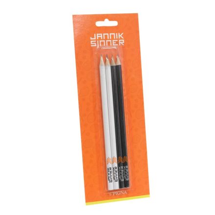 Blister 4 matite con logo personalizzato Jannik Sinner by Pigna