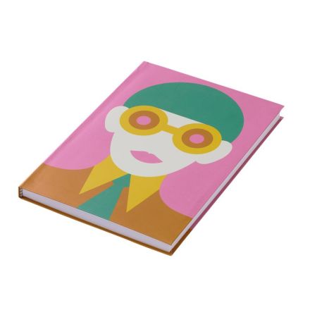PdiPigna - OLIMPIA ZAGNOLI Collection - Taccuino bianco, non rigato A5, copertina semi-rigida, Rosa