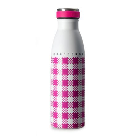 Borraccia Monocromo - Materiale BPA free - Grafica in rilievo - tappo in tinta - Dimensioni diam. 6,8 h 23 - Fucsia
